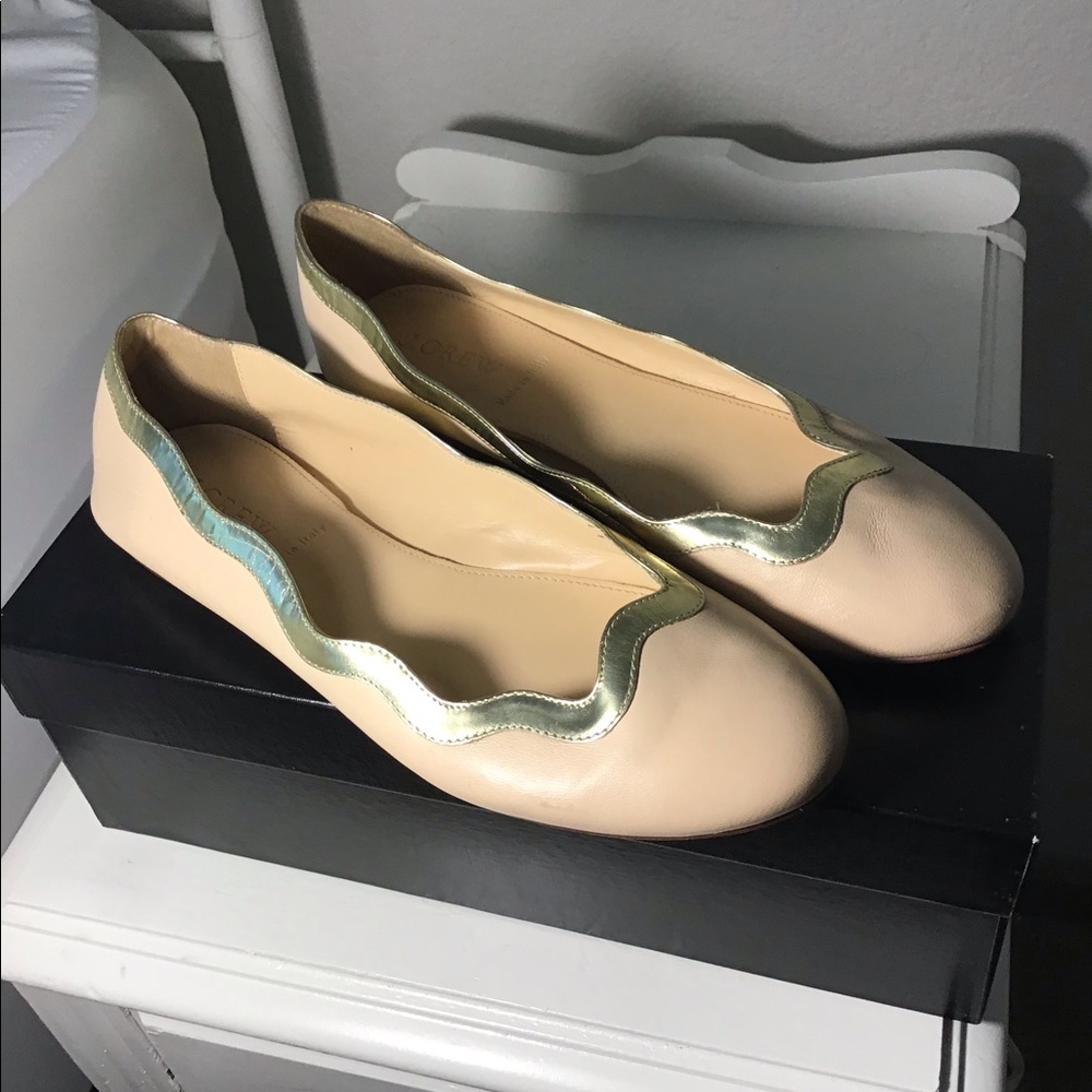J. Crew Beige Ballet Flats
